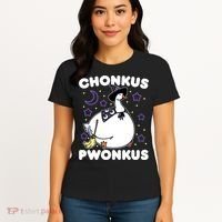 Honkus Ponkus Halloween Goose Meme Parody Chonkus Pwonkus Women's T-Shirt thumb 4