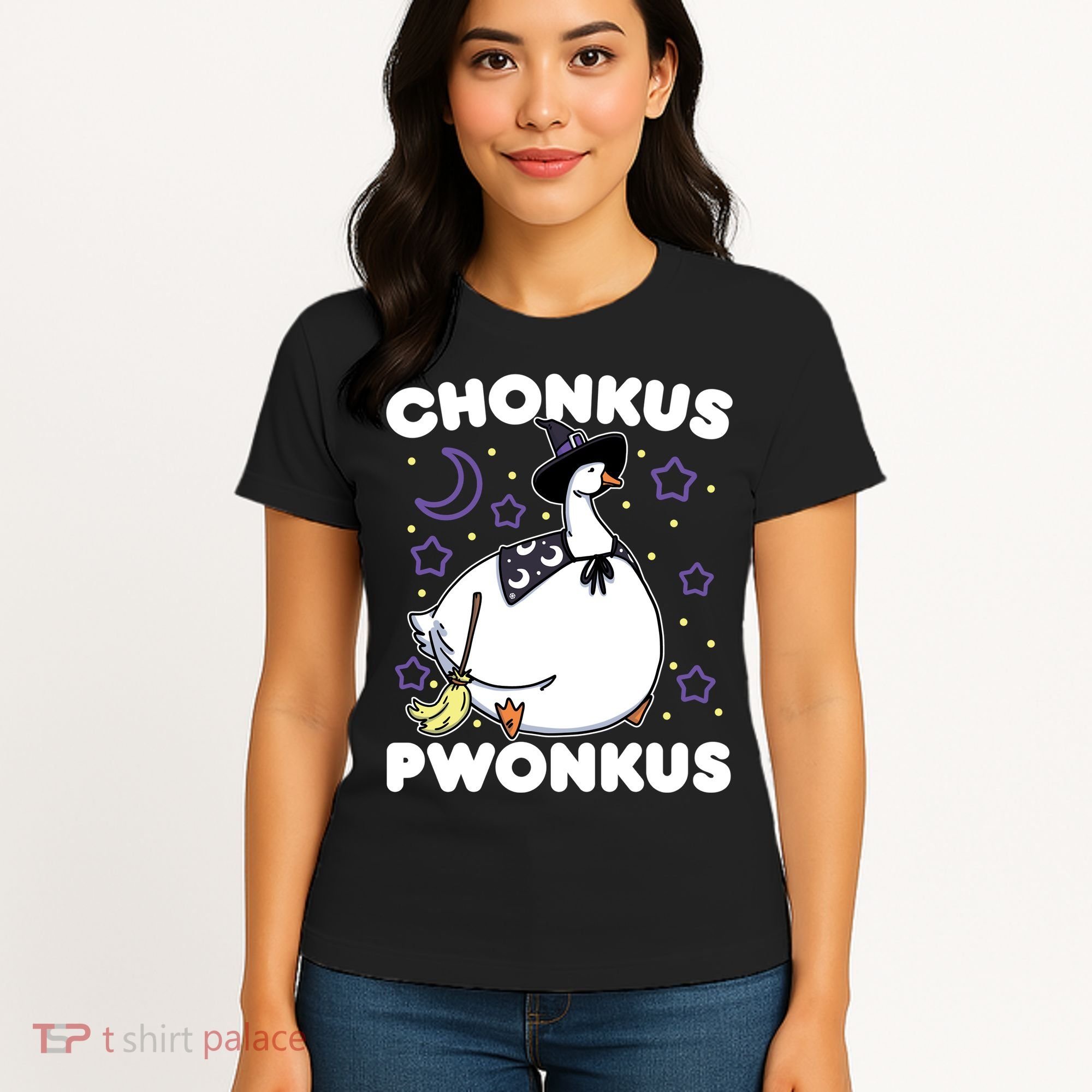 Honkus Ponkus Halloween Goose Meme Parody Chonkus Pwonkus Women's T-Shirt