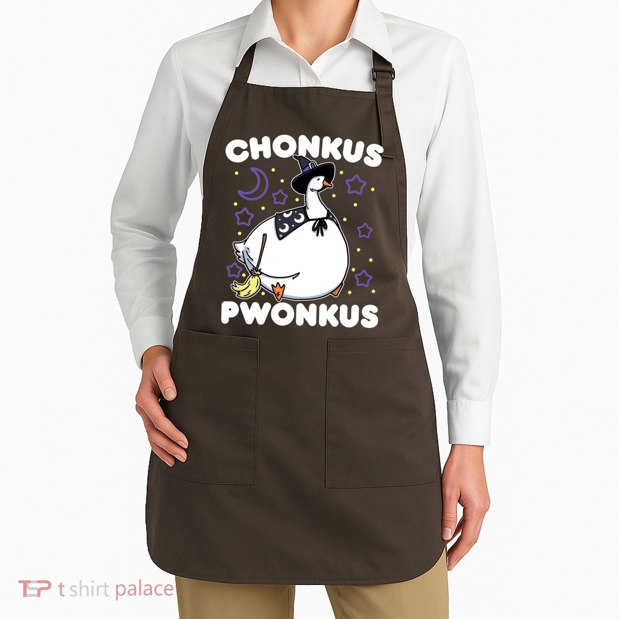 Honkus Ponkus Halloween Goose Meme Parody Chonkus Pwonkus Apron
