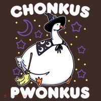 Honkus Ponkus Halloween Goose Meme Parody Chonkus Pwonkus Coaster thumb 2