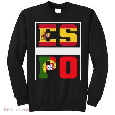 Half Portuguese Half Spanish Mixed Heritage Portugal Spain Sweatshirt