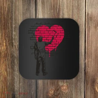 Heart Painter Coaster