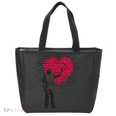 Heart Painter Tote Bag