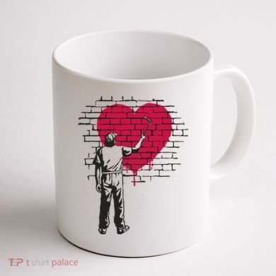 Heart Painter Coffee Mug back