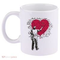 Heart Painter 11oz C Handle Ceramic Mug thumb 2