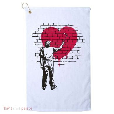 Heart Painter Golf Towel