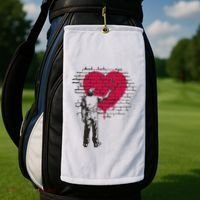 Heart Painter Golf Towel thumb 2