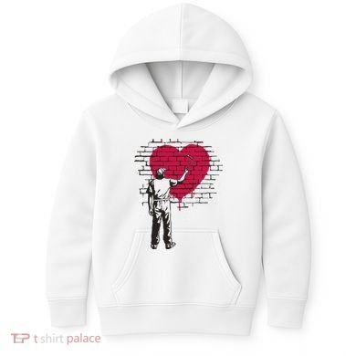 Heart Painter Kids Hoodie