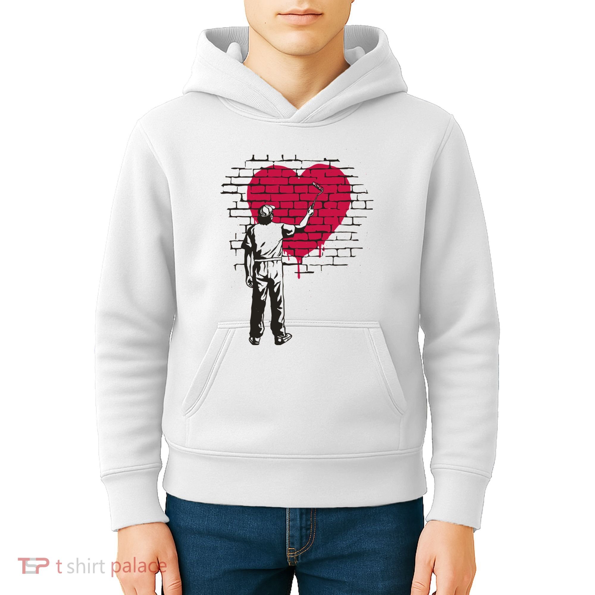 Heart Painter Kids Hoodie