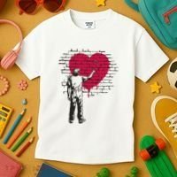 Heart Painter Kids T-Shirt thumb 3