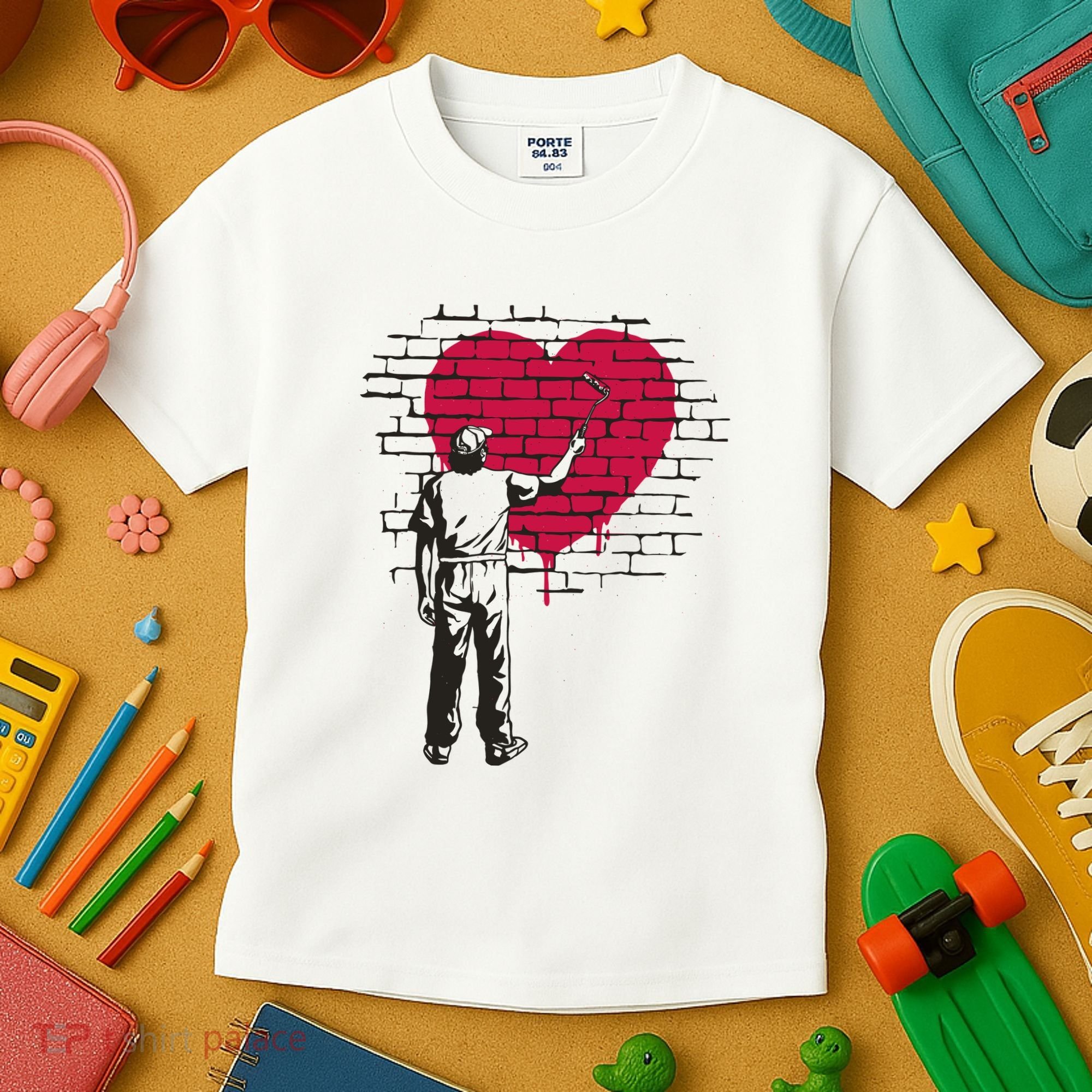 Heart Painter Kids T-Shirt