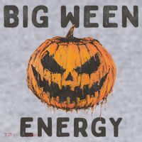 Halloween Pumpkin Head Big Ween Energy Spooky Women's Sweatshirt thumb 2