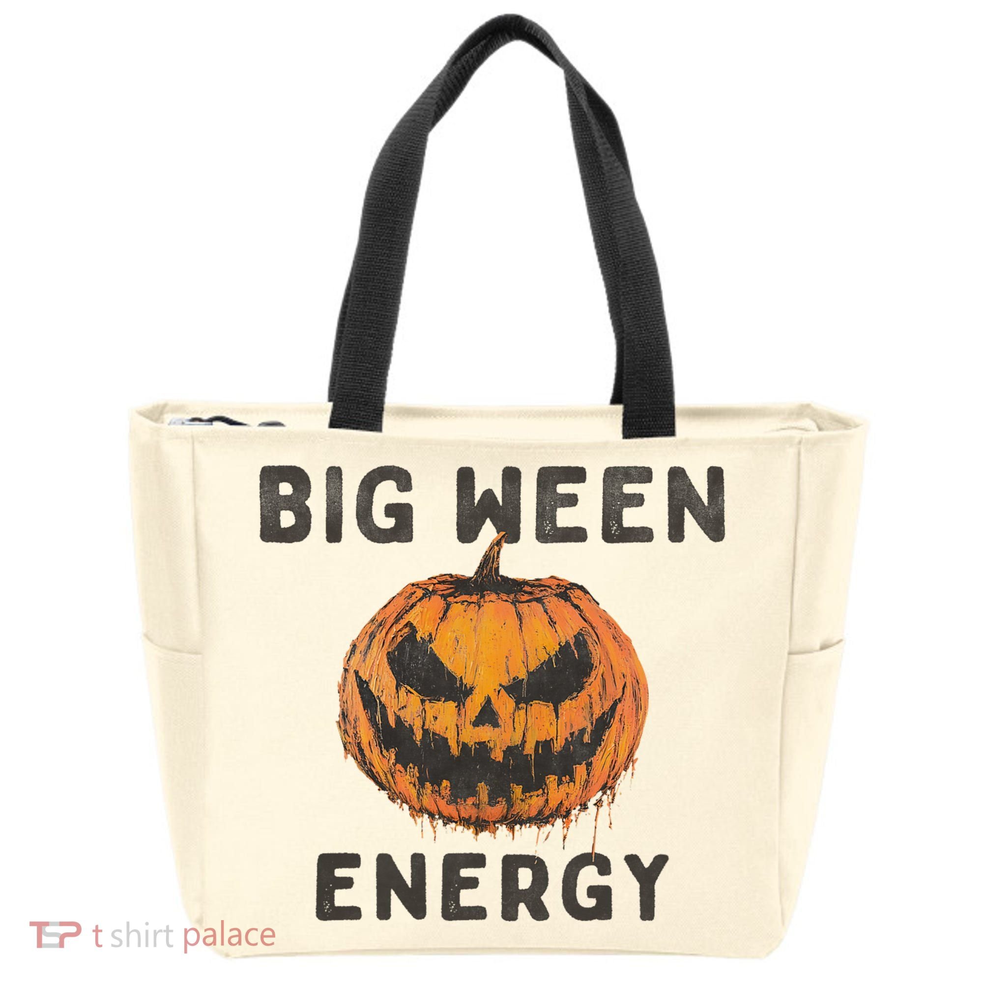 Halloween Pumpkin Head Big Ween Energy Spooky Tote Bag