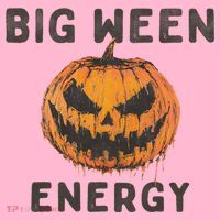 Halloween Pumpkin Head Big Ween Energy Spooky Coaster thumb 2