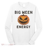Halloween Pumpkin Head Big Ween Energy Spooky Long Sleeve Shirt thumb 0