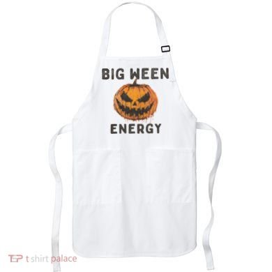 Halloween Pumpkin Head Big Ween Energy Spooky Apron