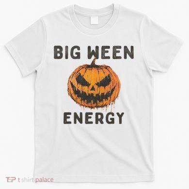 Halloween Pumpkin Head Big Ween Energy Spooky T-Shirt