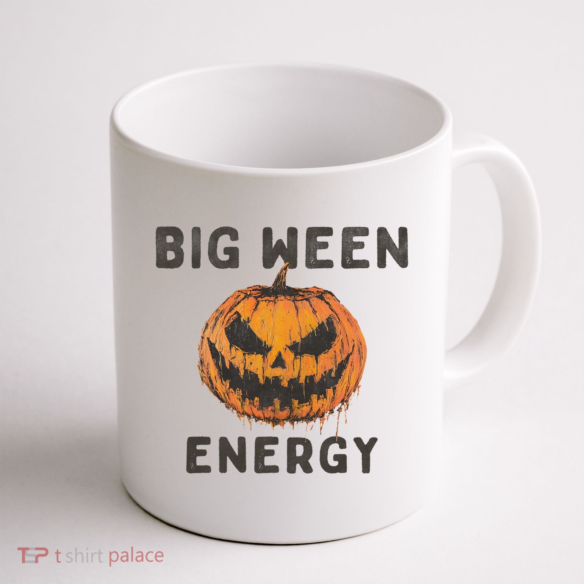 Halloween Pumpkin Head Big Ween Energy Spooky Coffee Mug