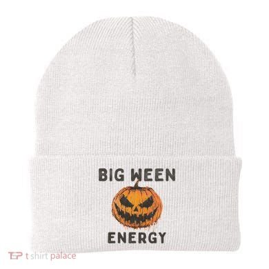 Halloween Pumpkin Head Big Ween Energy Spooky Beanie