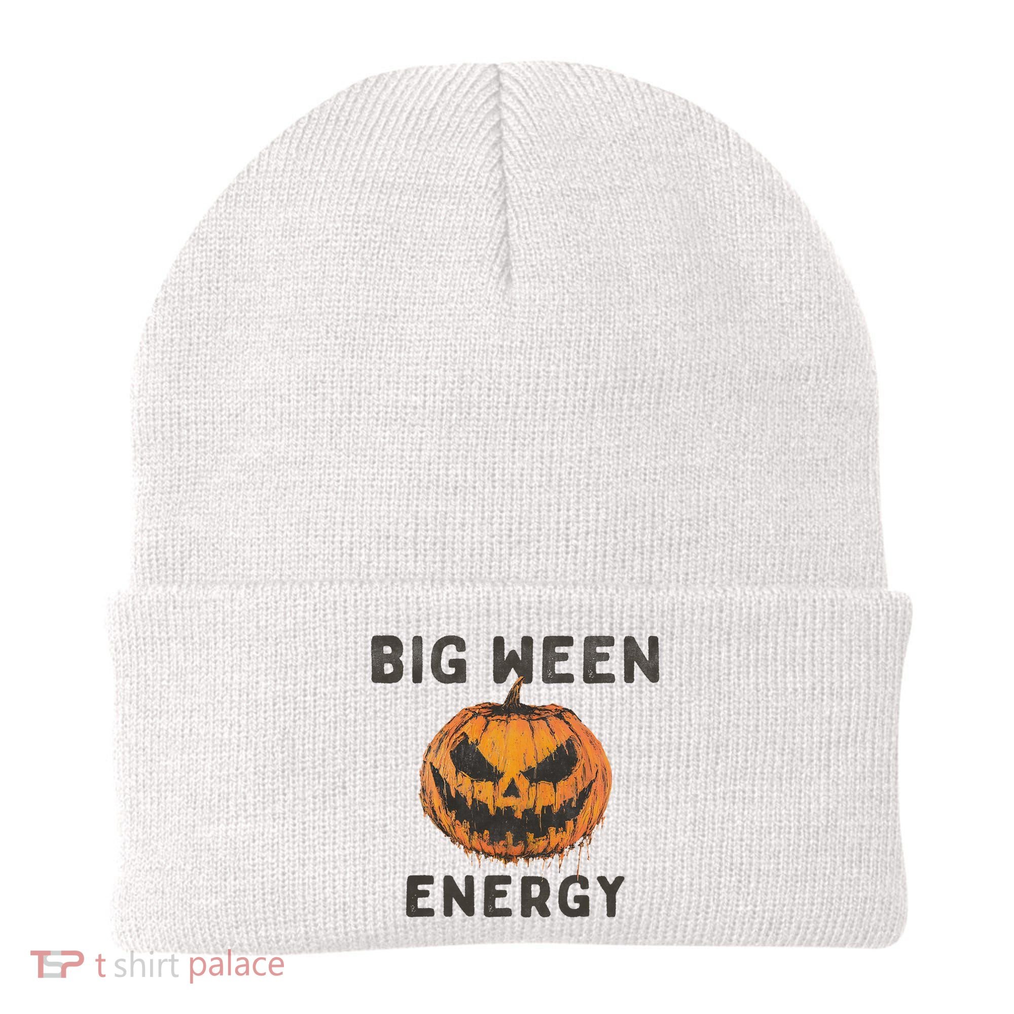 Halloween Pumpkin Head Big Ween Energy Spooky Beanie