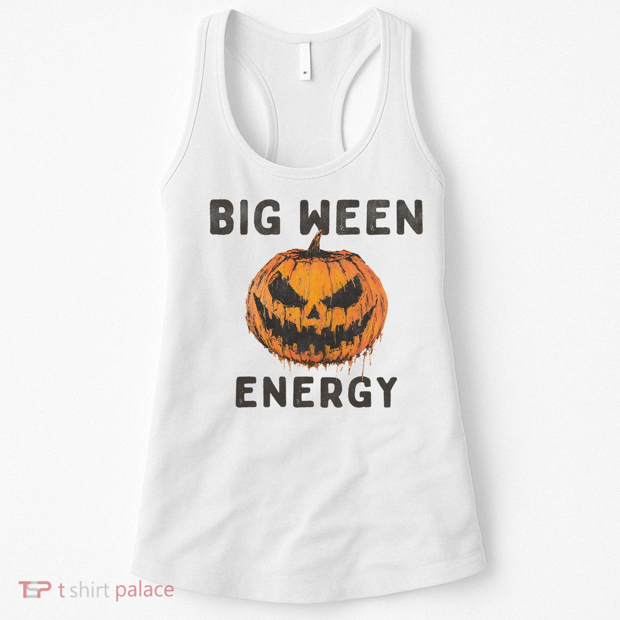 Halloween Pumpkin Head Big Ween Energy Spooky Women's Tank Top