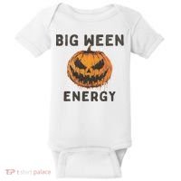Halloween Pumpkin Head Big Ween Energy Spooky Baby Bodysuit thumb 0