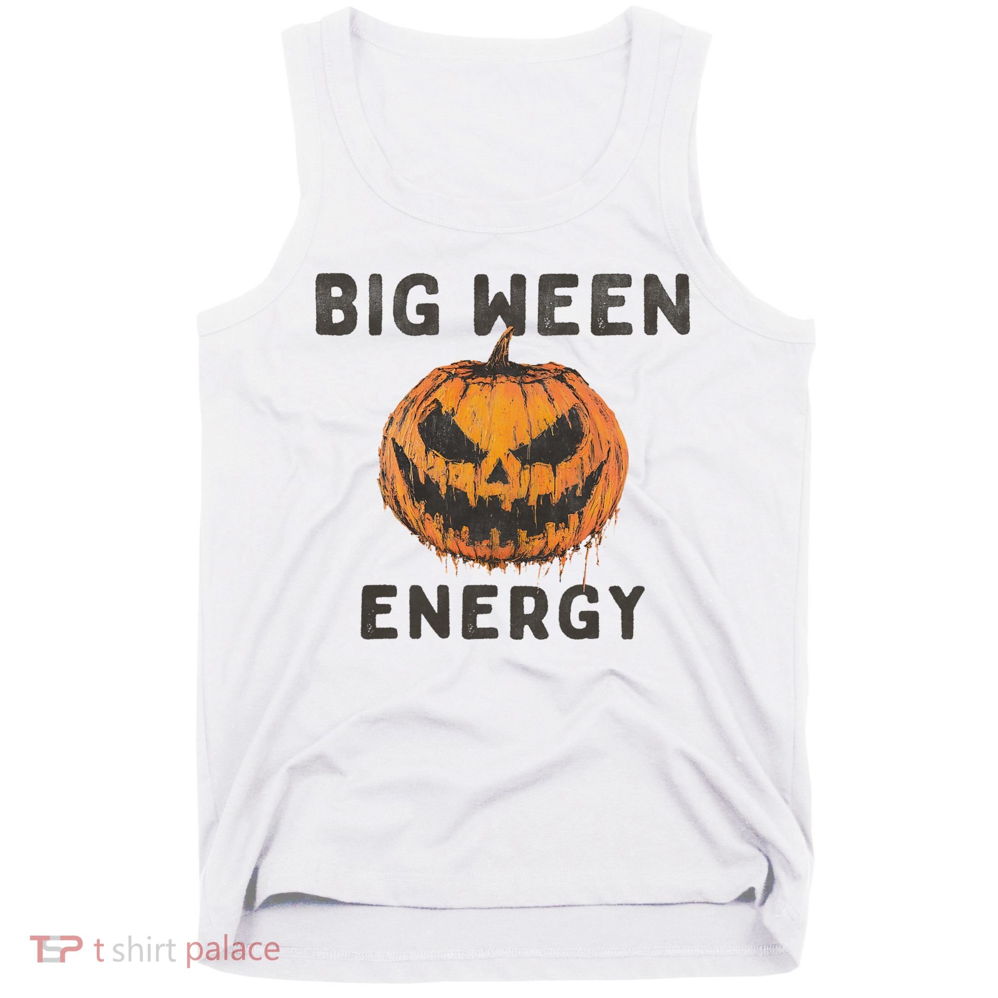 Halloween Pumpkin Head Big Ween Energy Spooky Tank Top