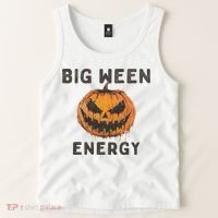 Halloween Pumpkin Head Big Ween Energy Spooky Tank Top thumb 2
