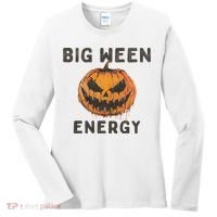 Halloween Pumpkin Head Big Ween Energy Spooky Women's Long Sleeve Shirt thumb 0