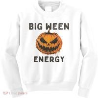 Halloween Pumpkin Head Big Ween Energy Spooky Kids Sweatshirt thumb 0