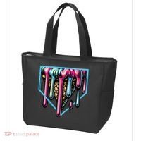 Home Plate Ice Cream Softball Baseball Melting Drip Tote Bag thumb 3