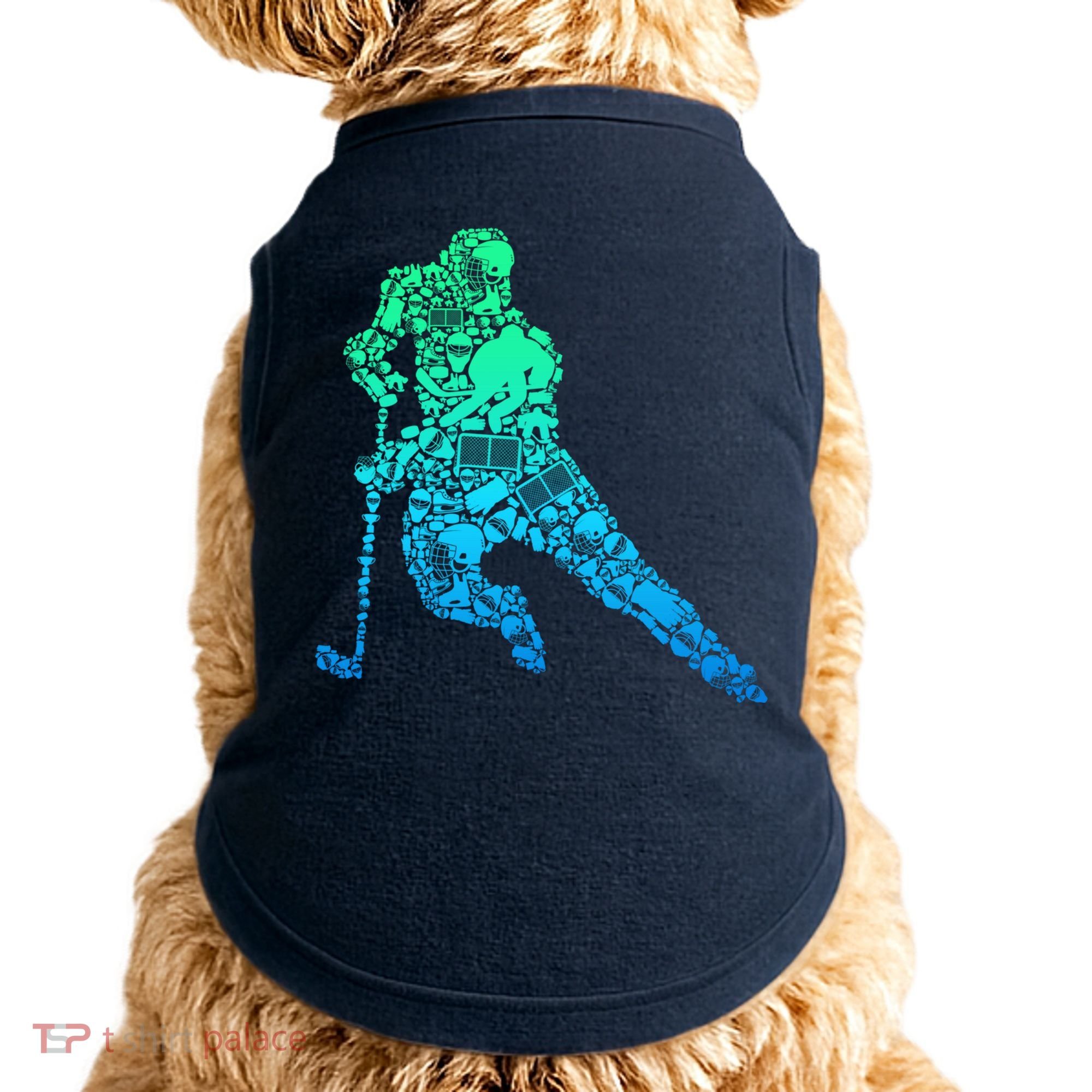 Hockey Player Ice Hockey Boy Doggie Tank