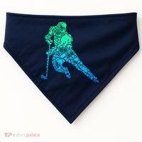 Hockey Player Ice Hockey Boy USA-Made Doggie Bandana thumb 0