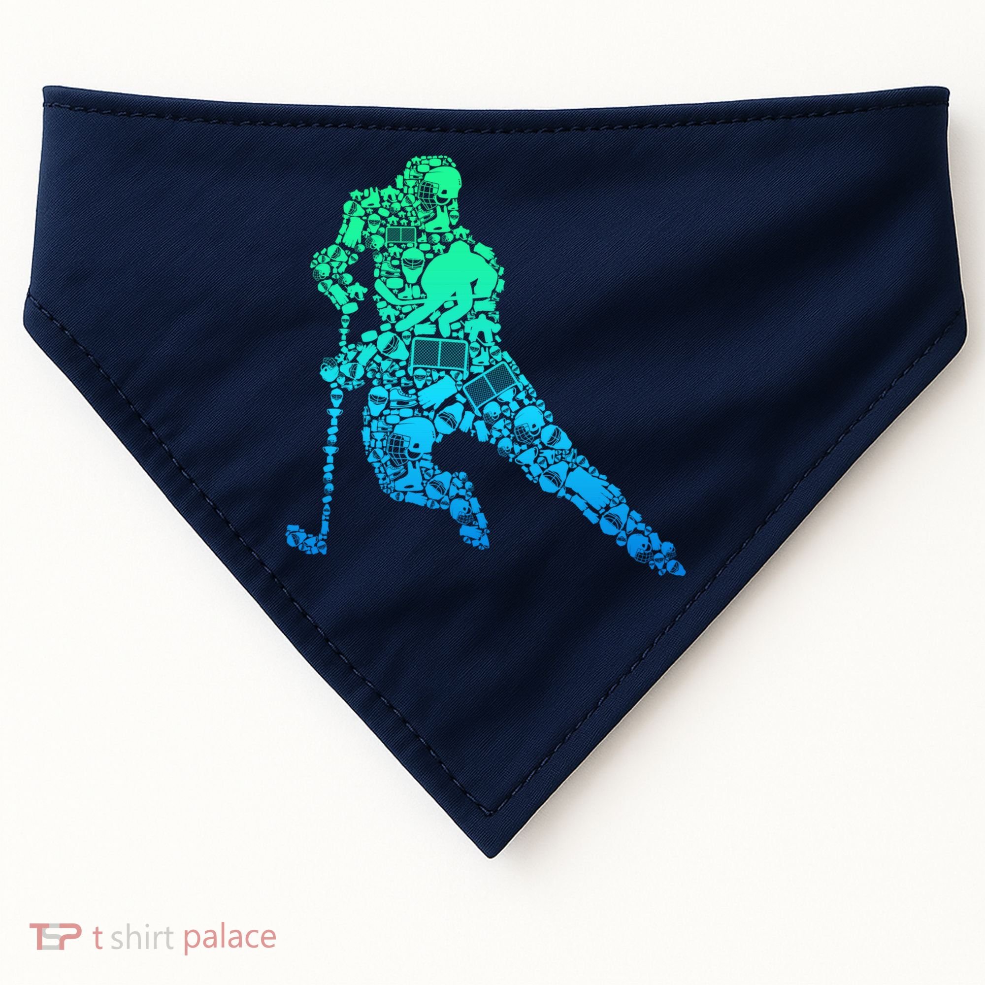 Hockey Player Ice Hockey Boy USA-Made Doggie Bandana