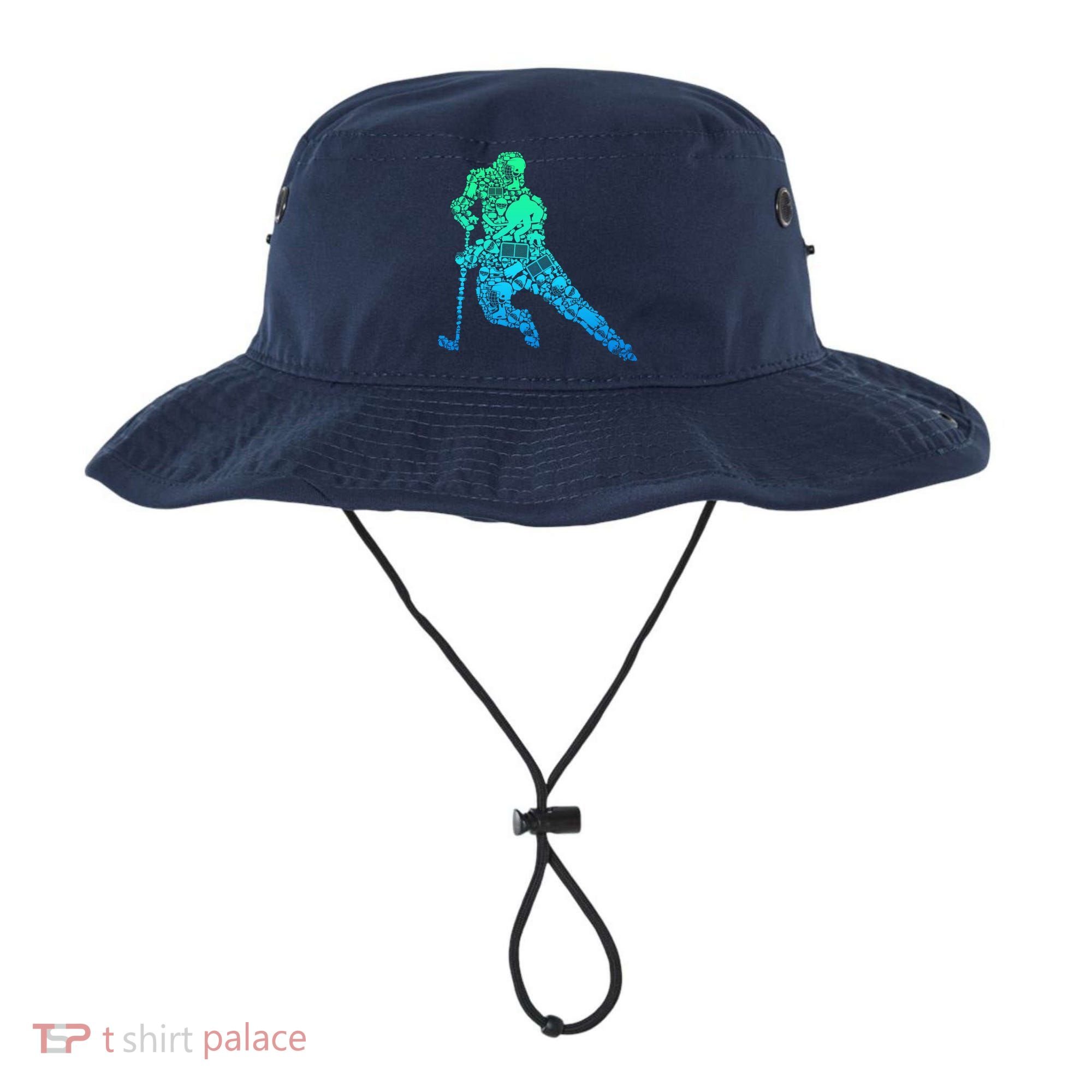 Hockey Player Ice Hockey Boy Bucket Hat
