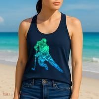 Hockey Player Ice Hockey Boy Women's Tank Top thumb 2