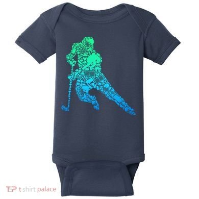 Hockey Player Ice Hockey Boy Baby Bodysuit