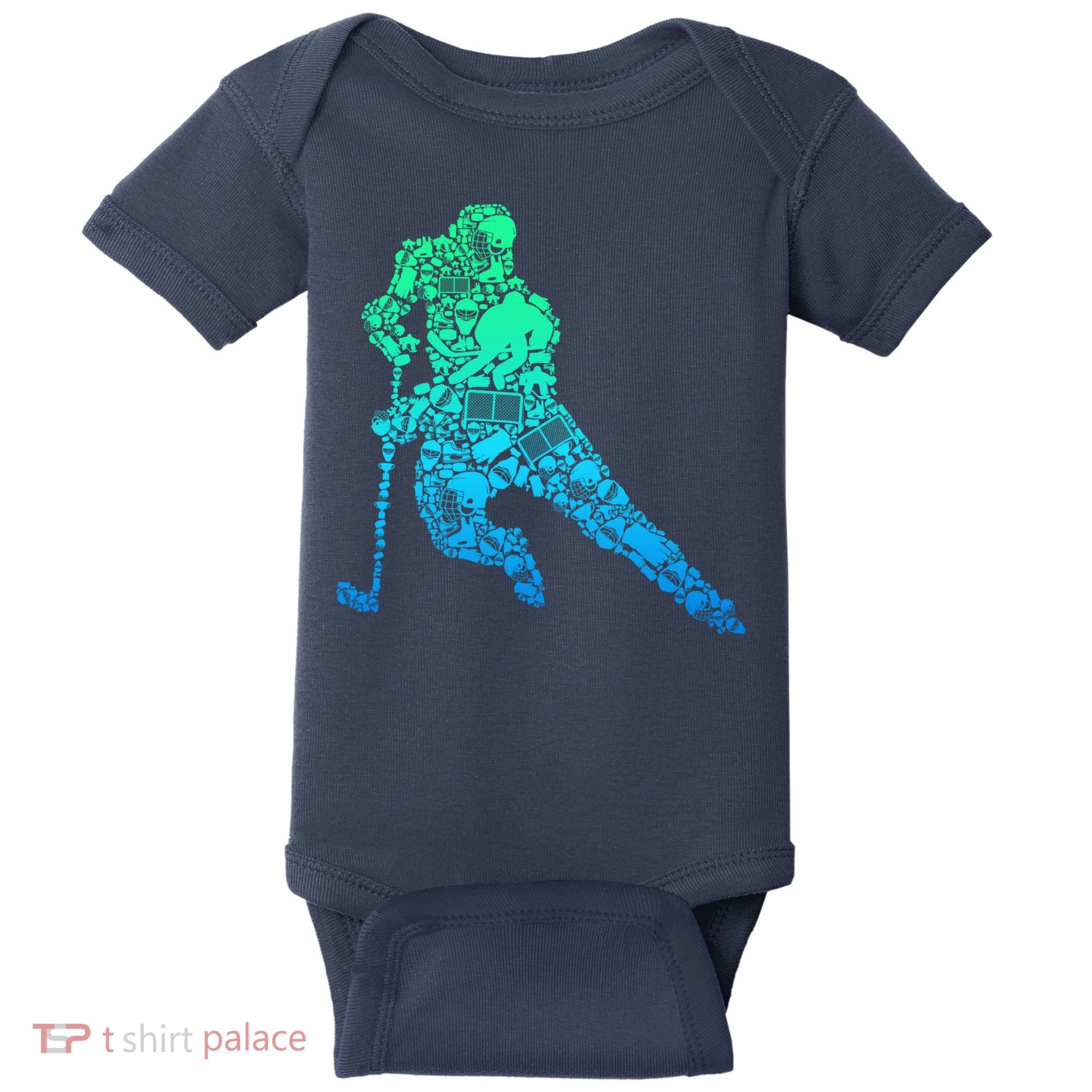 Hockey Player Ice Hockey Boy Baby Bodysuit