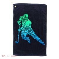 Hockey Player Ice Hockey Boy Golf Towel thumb 0
