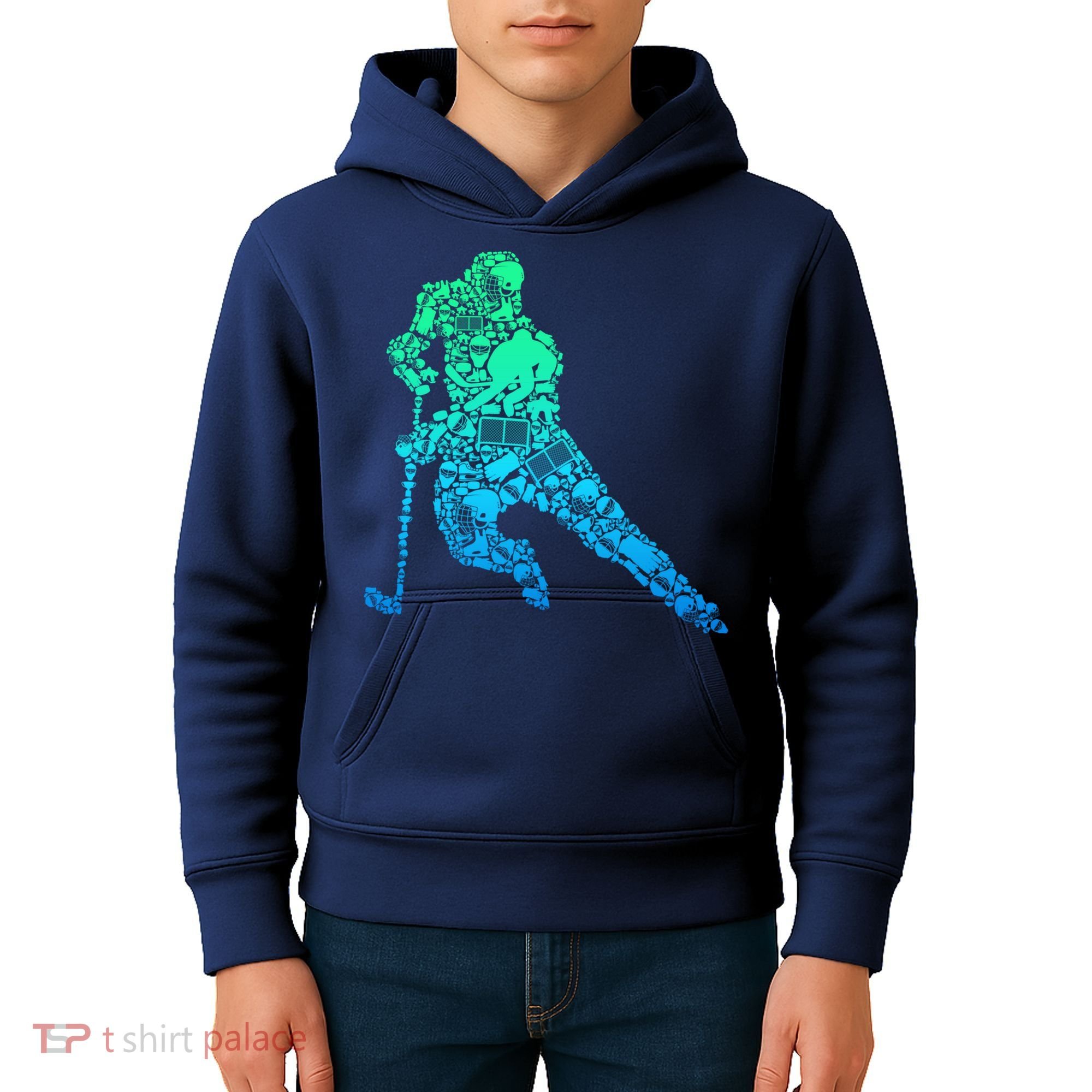Hockey Player Ice Hockey Boy Kids Hoodie