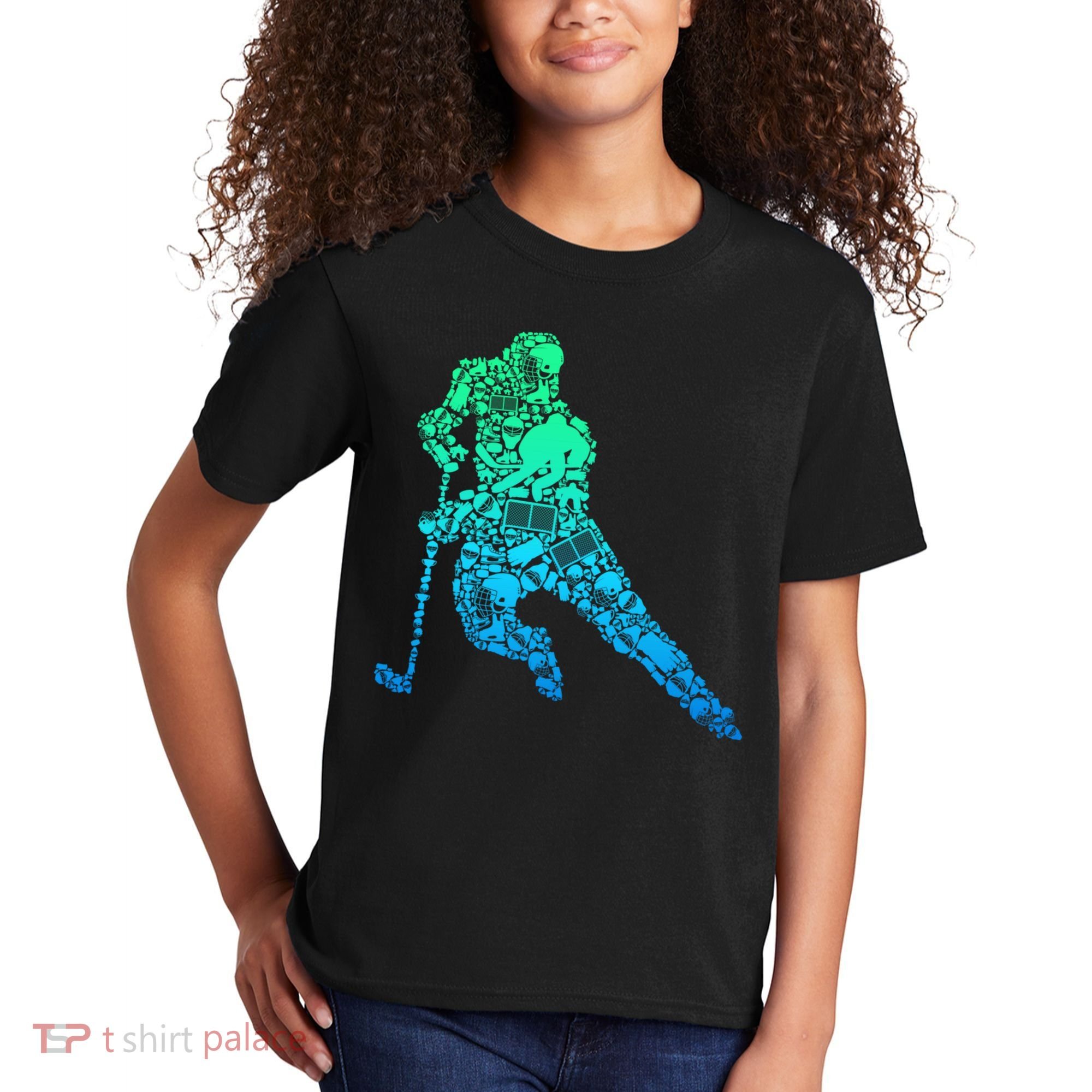 Hockey Player Ice Hockey Boy Kids T-Shirt