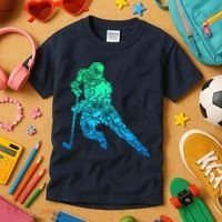 Hockey Player Ice Hockey Boy Kids T-Shirt thumb 3