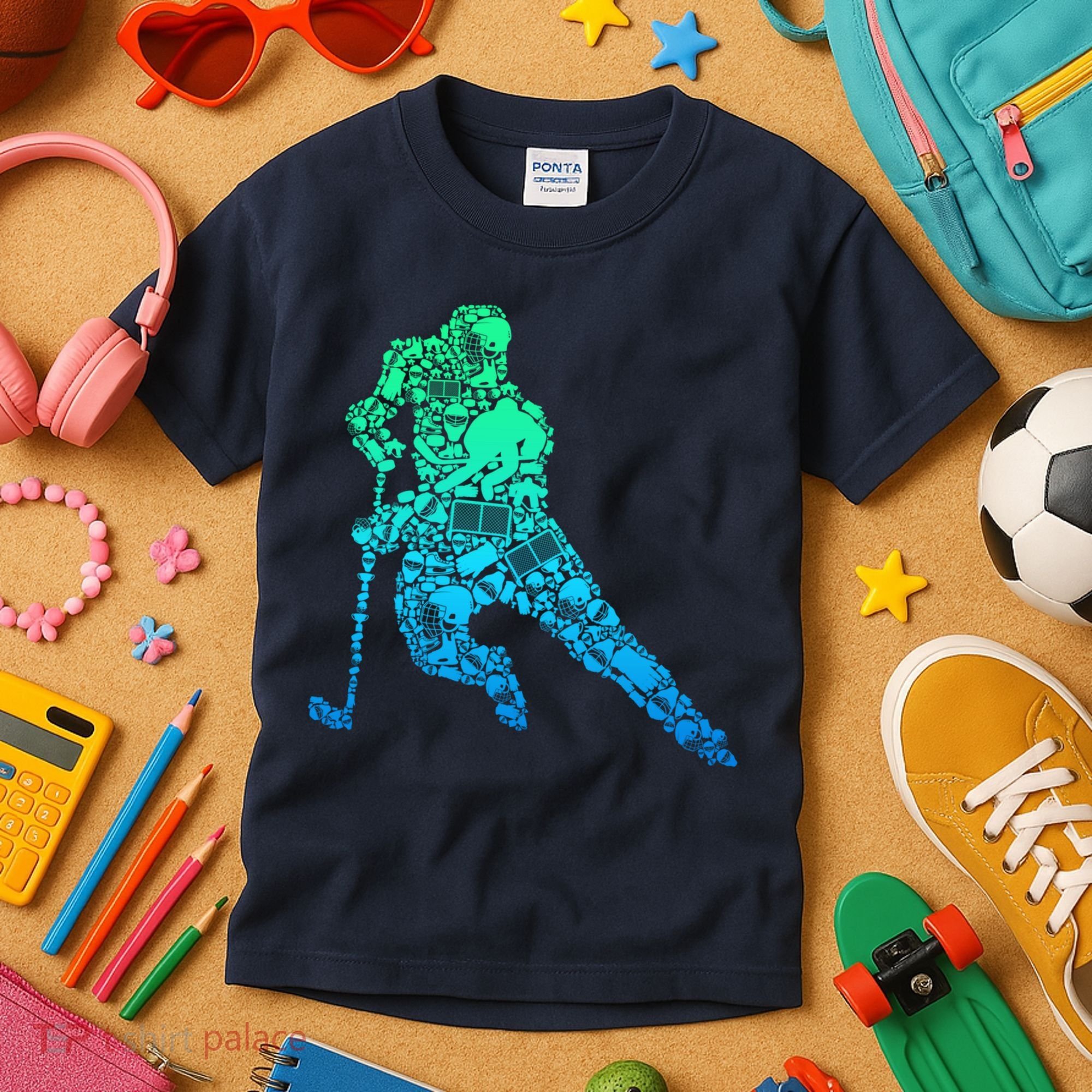 Hockey Player Ice Hockey Boy Kids T-Shirt