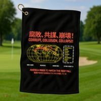 Hasan PikerS Ideologie Skull Golf Towel thumb 1
