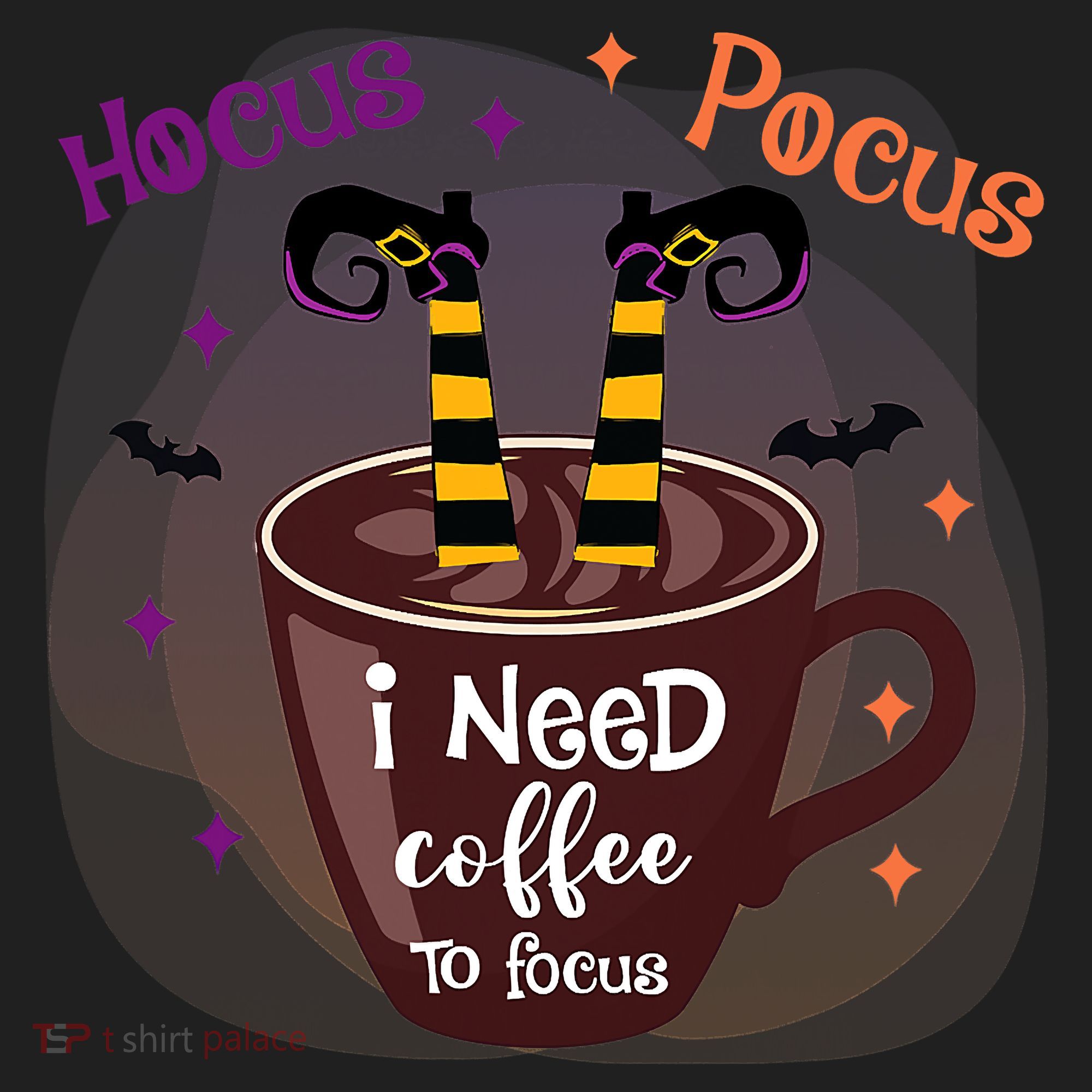 Hocus Pocus I Need Coffee To Focus Funny Halloween Costume Women's Sweatshirt