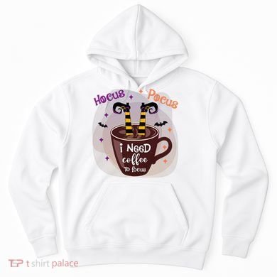 Hocus Pocus I Need Coffee To Focus Funny Halloween Costume Hoodie