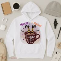 Hocus Pocus I Need Coffee To Focus Funny Halloween Costume Hoodie thumb 3
