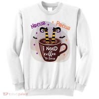 Hocus Pocus I Need Coffee To Focus Funny Halloween Costume Sweatshirt thumb 0