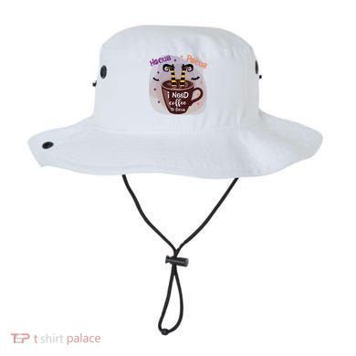 Hocus Pocus I Need Coffee To Focus Funny Halloween Costume Bucket Hat