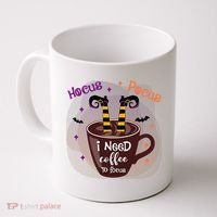 Hocus Pocus I Need Coffee To Focus Funny Halloween Costume Coffee Mug thumb 0